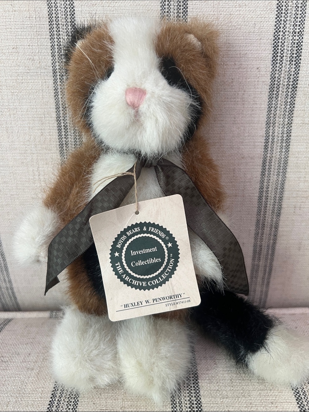 Boyds Bears & Friends 'Huxley W. Penworthy' - Black & White